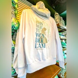 Disney Parks 2022 Epcot World Showcase UK ALICE IN WONDERLAND Women’s Hoodie NWT